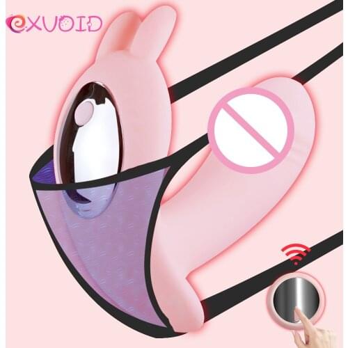 EXVOID Wearable Vibrator Clitoris Stimulate Remote Control Dildo Vibrator Sex Toys for Couples Sex Shop G-spot Massager