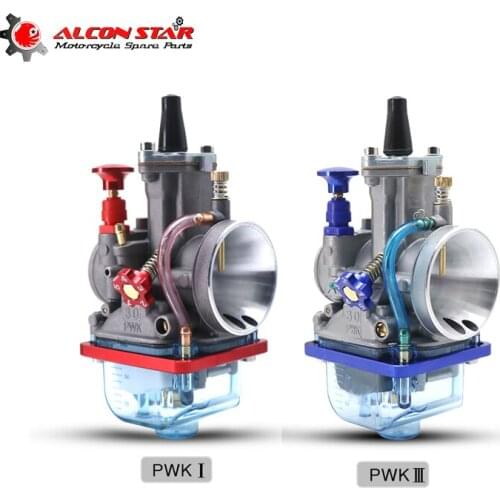 Alconstar 28 30 32 34mm Visible PWK carburetor 2T 4T Engine motorcycle Scooter UTV ATV Universal Motorcycles on gasoline