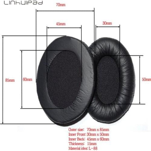 Linhuipad Oval Shape Leatherette Ear Cushions Pads Headset Covers for PC330 2pcs/lot free shipping by mail