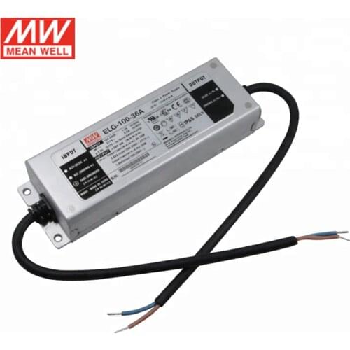 MEAN WELL ELG-100-36A-3Y 96W 2.66A 36V LED Power Supply 110V/220V AC to 36V DC waterproof IP65 Meanwell Adjustable led driver