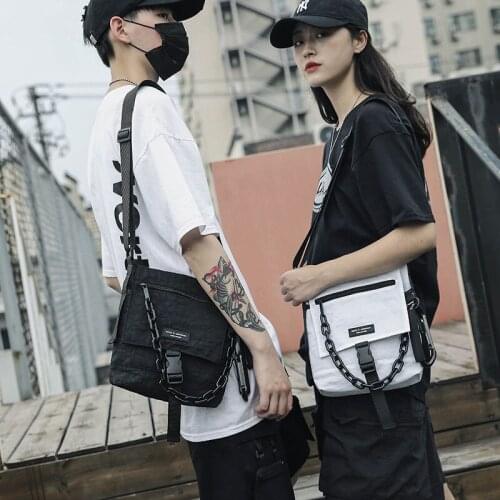 2020 Simple Student Canvas Bag Men Korean Style Casual Shoulder Messenger Bag Handbag Unisex Crossbody Bag