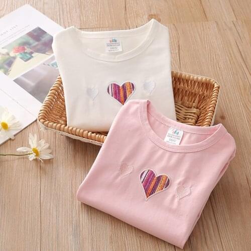 2020 Autumn New Baby Girl Cute T Shirt Toddler Girl Lovely Print O-neck T Shirt Kids Long Sleeve Casual Bottoming Baby Clothes