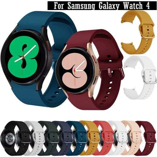 Strap Original For Samsung Galaxy Watch 4 44mm 40mm /Galaxy 4 Classic 42mm 46mm Smart Wristband Bracelet 20mm WatchBand Silicone