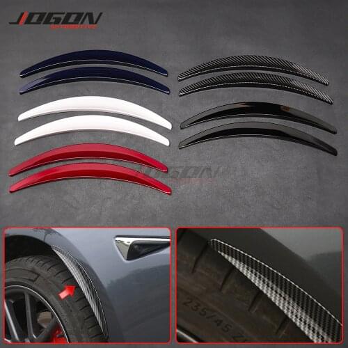 Car Wheel Eyebrow Protector Lip Arch Trim Flare Fender Strip For Tesla Model 3 2013 2014 2015 2016 2017 2018 2019