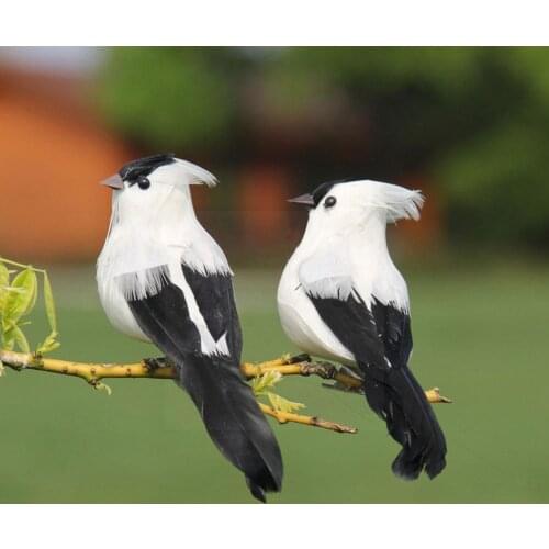 Handmade Simulation Parrot Foam Feather Macaw Garden Prop Bird Decorations Ornament Bird Figurine Garden Parrot Prop Lawn A X2W1