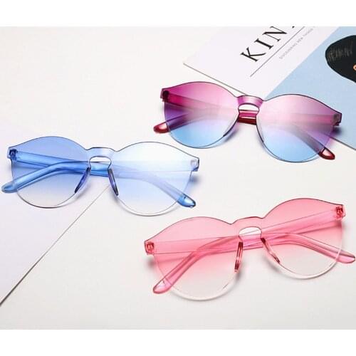 Candy Color Sunglasses Women Retro Pink Red Yellow Lens Colorful Shade Sun Glasses UV400
