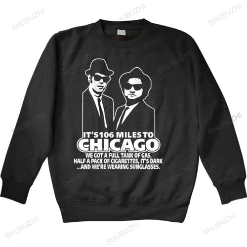 Autumn winter hoodies Blues Brothers tuxedo shirt mens hoody Man crew neck hoodie