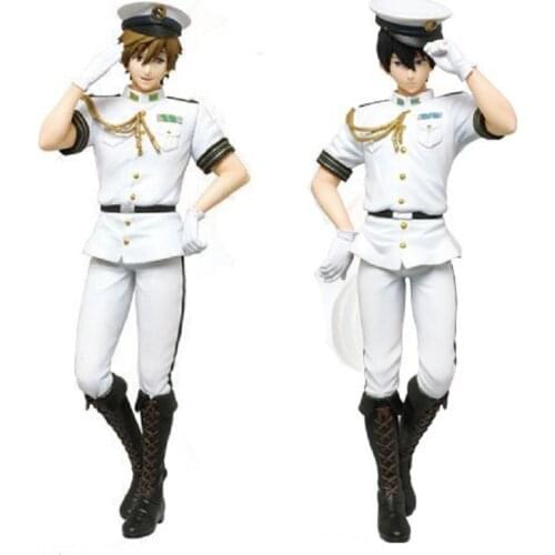 15cm Japanese original anime figure taito free!Tachibana Makoto Nanase Haruka Navy Uniform action figure collectible model toys