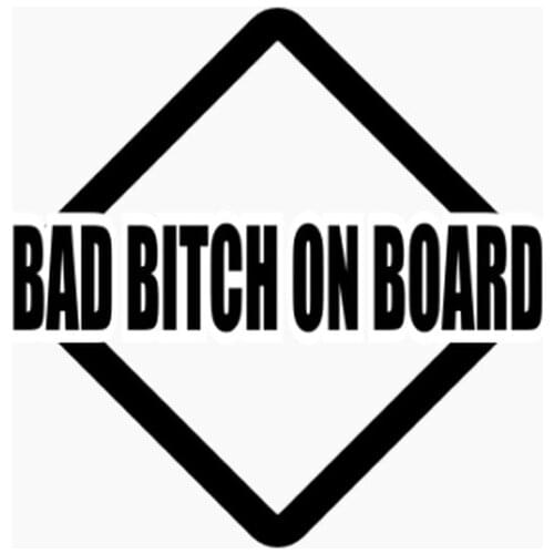 BAD BITCH ON BOARD Funny Vinyl Decal Sticker Car Stickers Window Car Decoration Waterproof Vinyl Decal