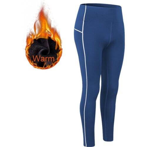 Womens Running Leggings Compression Tights Warm Type Women Workout Leggings Full Length Soft Yoga Pants Gym Tights Fleece Bottom