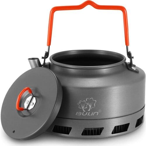 1.1L Portable Kettle Water Pot Teapot Coffee Pot Heat collecting ring Aluminum Alloy Kettle Indoor Outdoor Camping Picnic Kettle
