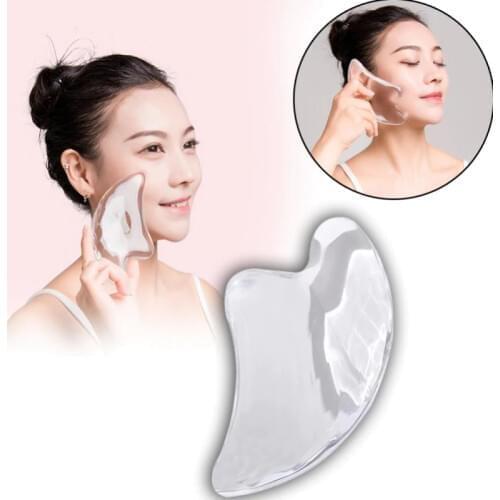 1Pcs Crystal Massage Scraping Board 3D Facial Detoxification And Beauty Scraping Gum And Beeswax Scraper