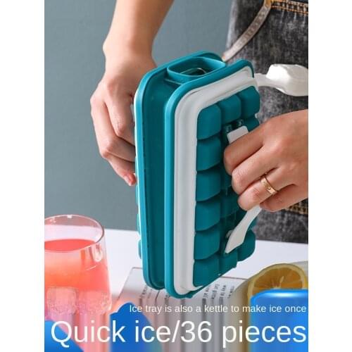 2 In 1 Ice Lattice Mould for Ice Hockey Kettle Ice Maker Storage Box Refrigerator Frozen Ice Bag Silica Gel IceTray Cube Maker