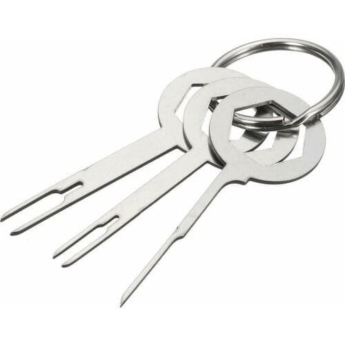 3x Car Wire Terminal Removal Tool Crimp Connector Extractor Release Pin Car Repair Goods Portable For Van Lorry Bus SUV Trunk