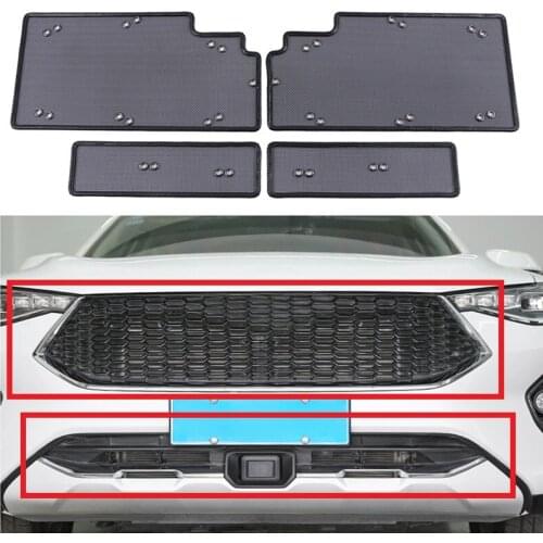 New 4PCS Grille Insect Screening Mesh Front Grille Net For Haval F7 F7X 2018 2019 2020 Accessories