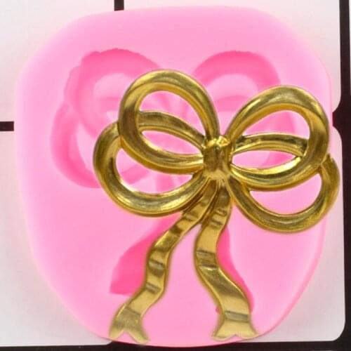 Bow Ribbon Cake Border Silicone Mold Sugarcraft Fondant Cake Decorating Tools Chocolate Gumpaste Moulds Polymer Clay Candy Molds