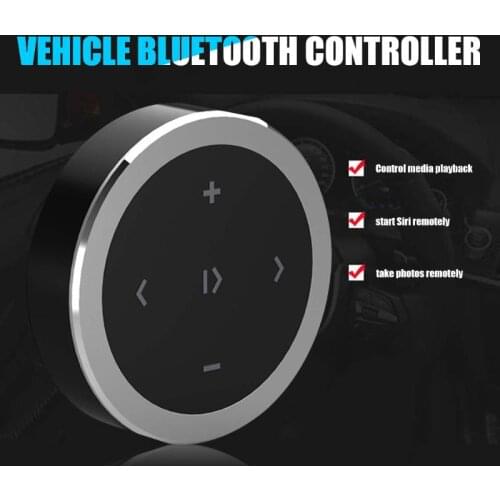 Wireless Bluetooth Remote Control Car Steering Wheel Motorcycle Bike Handlebar Media Remote Controller Shutter