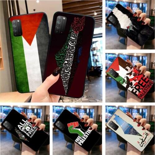 Palestine Flag National Emblem Phone Case for Huawei Honor 30 20 10 9 8 8x 8c v30 Lite view 7A pro