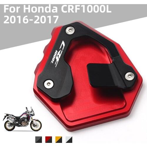 For Honda CRF1000L CRF 1000L Africa Twin CNC Billet Aluminum Kickstand Foot Plate Side Stand Extension Pad Enlarge Extension