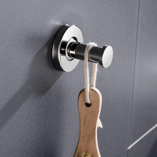 Stainless Steel Chrome Plating Robe Hanging Hooks Hats Bag Key Wall Mounted Hanger for Bathroom Kitchen