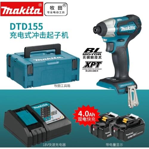 Maktia DTD155 DTD155Z DTD155RME LXT Brushless 18V Impact Driver SET 220~240V