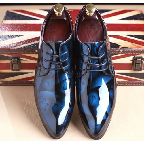 Leather Shoes Danc Male Flat Sneaker British Men Shoes Dress Vogue Large Yards Leather Shoes For Men Top Formal Banquet