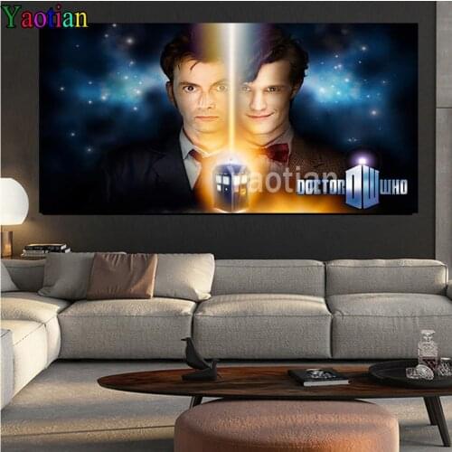 5D Diy Full Diamond Painting Doctor Who Teleplay Diamond Embroidery Cross Stitch Kits Mosaic Handmade Gift Unfinished Decorative