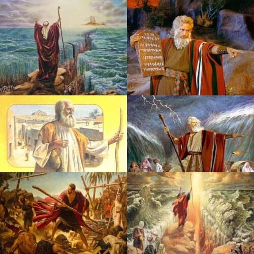 Diy 3d new year diamond Painting Jewish Mose New arrival full diamond Night picture embroidery cross Stitch Rhinestones mosaic