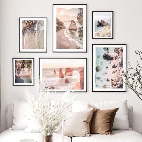 Wall Art Canvas Painting French Beautiful Sunny Beach Reef Nordic Posters And Prints Wall Pictures For Living Room Wall Decor