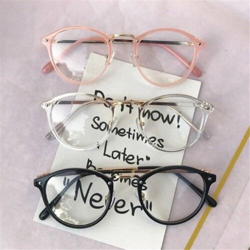 Transparent Round Glasses Frame Women Men Transparent Eyeglasses Frames Ladies Glasses Clear Lens Myopia Optical Spectacles