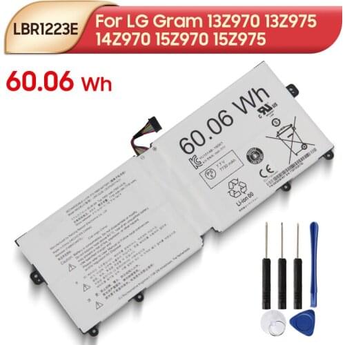 Original Replacement Laptop Battery LBR1223E For LG Gram 13Z970 13Z975 14Z970 15Z970 15Z975 60.06Wh With Tools