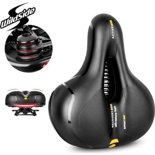 Bicycle Saddle Memory Sponge Road MTB Bike Hollow Breathable Absorption Rainproof Big Bum comfy bike saddle Cycling Part Seat