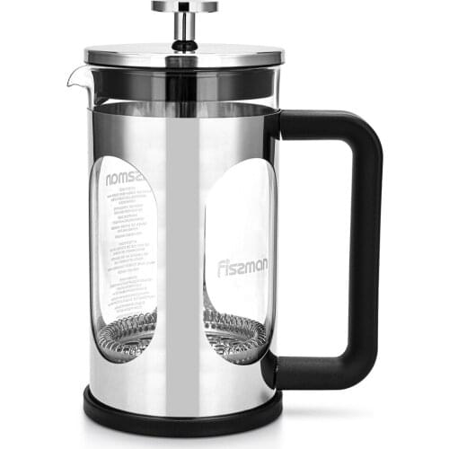 Mesh 0.18mm French Presses Glass Body Stainless Steel Base 1000ML Coffee Maker Manual Coffee Machine Teapot Coffee Pots