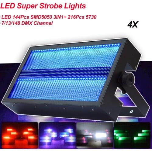 6XLot LED Strobe Light stroboscope Follow The Sound Voice Music Rhythm Control stage light effect Flash Light Luces DJ