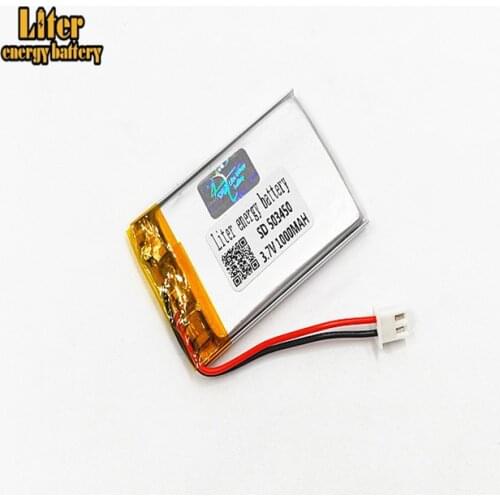 XHR-2P 2.54 1000mAh 523450 fire Rabbit Story machine 3.7V lithium polymer battery 503450