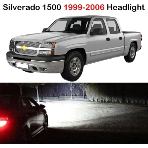 Xlights For 1999 2000 2001 2002 2003 2004 2005 2006 Chevy Chevrolet Silverado 1500 LED Headlights Bulb Low High Beam Canbus Lamp