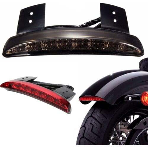 Motorcycle Chopped Rear Fender Edge LED Brake License Plate Tail Light Stop Running Light Tail Light for Harley Sportster XL 883