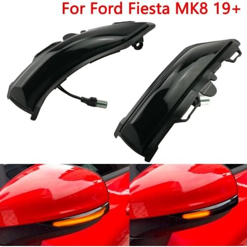 1Pair Dynamic LED Side Rearview Mirror Indicator Light Turn Signal Light Lamp for Ford Fiesta MK8 2019 Fiesta ST Line MK8 2018