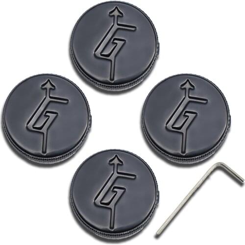 10 Pcs Gretsch “G” Logo Guitar Knob Volume Tone Control Knobs Chrome/Black /Gold