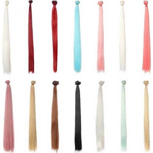 10PCS/LOT Wholesale 50CM High-temperature Wire BJD SD 1/3 Wig Straight Long Doll Wigs Hair