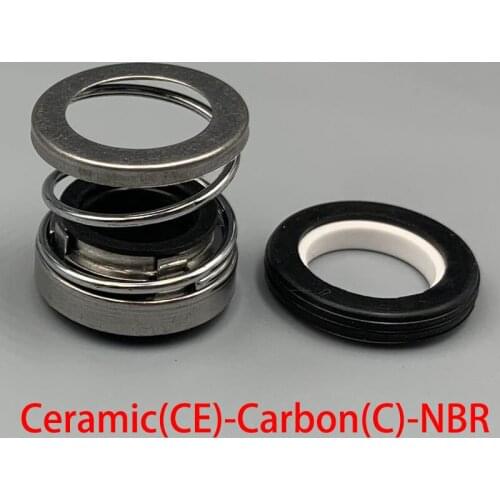 108-40 108-45 108-50 108-55 Ceramic Carbon NBR Rubber Water Pump Single Face Coil Spring Bellows Shaft Mechanical Seal