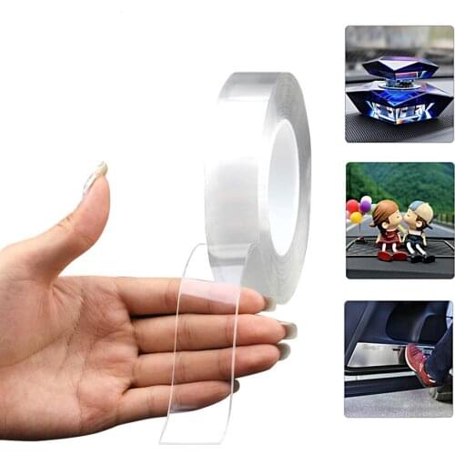 3m 5m Magic Double Sided Adhesive Nano Tape Traceless Washable Car Accessories Sticker Non-Slip For Honda Accord Fit CRV Civic