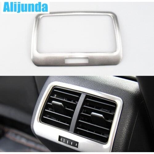 Alijunda Auto inerior accessories,rear air vent intake trim sticker for volkswagen vw golf 7 2014 2015