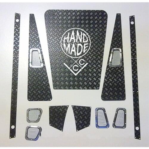 1/10 RC Car Accessories Body Shell Anti-skid Sets Fit For 1:10 Scale Rock Crawler Toys 4WD Gelande ii D90 Remote Control Truck