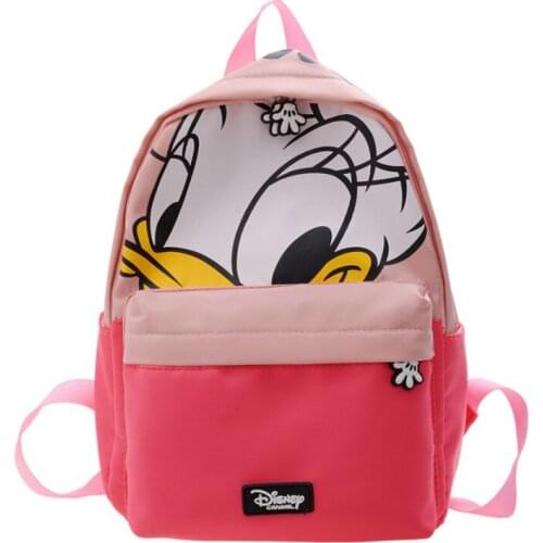 Disney Kindergarten School Bag Cartoon Boy Girl Baby Children Backpack Cute Mickey Minnie Boy Girl Backpack Bookbag Kids Gifts