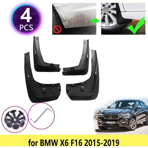 For BMW X6 F16 2015 2016 2017 2018 2019 Mudguards Mudflap Fender Front Rear Mud Flaps Splash Guards Rear Wheel Car Accessories