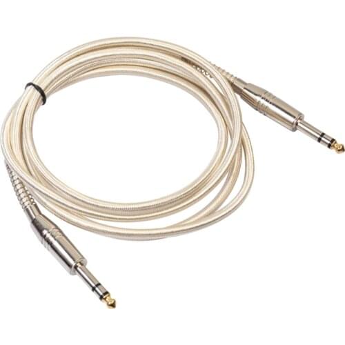 Low Noise 6.35mm to 6.35mm Male to Male Straight Jack Guitar Cable 300cm