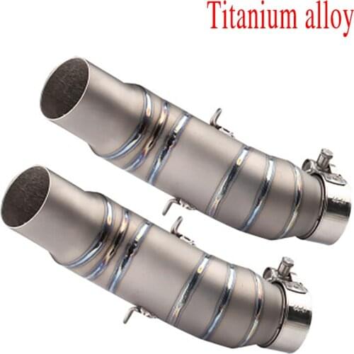 Motorcycle Exhaust Muffler Middle Pipe Stainless Steel Adapter Slip-On Connector For Kawasaki Z1000 Z 1000 2010-2020 Newest