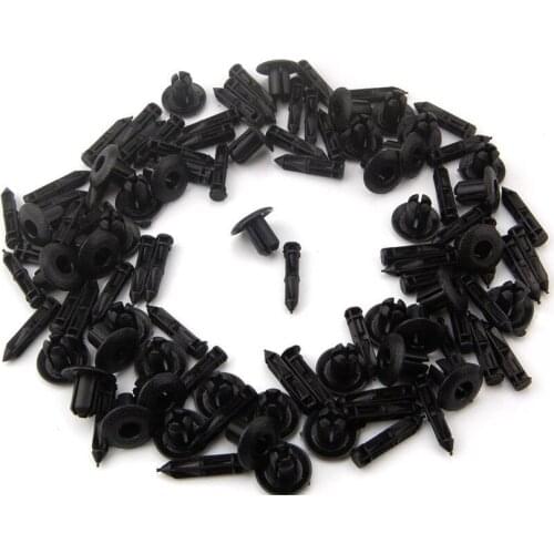 BBQ@FUKA 30x Nylon Car Push-Type Retainer Clip Fastener 66824-01G00 Fit For Nissan 12x8x6mm Car Clips Accessary