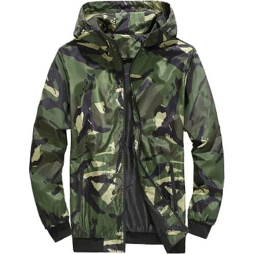 Men clothing 2021 Spring Autumn Camouflage Printing homme mens Hooded jackets Army Tactical coats fashion teens Casual MALE